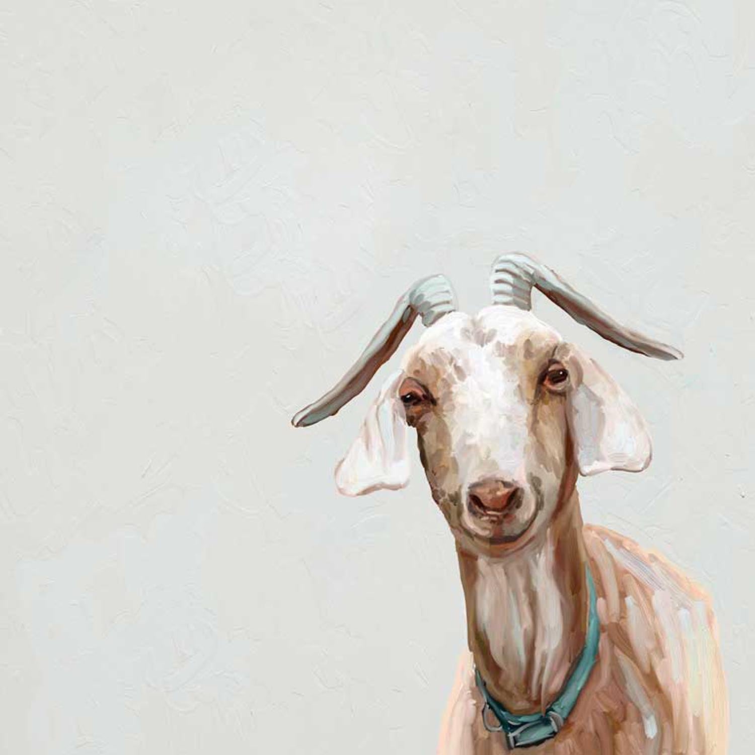 Clever Goat Canvas Wall Art - GreenBox Art