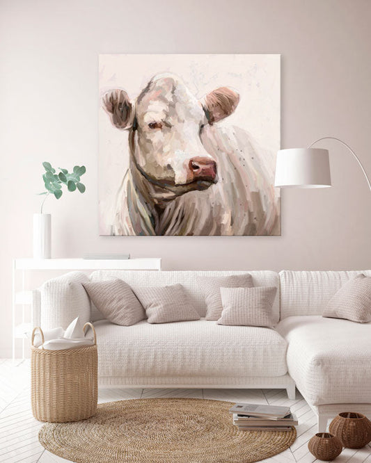 Cow Life 1 Canvas Wall Art - GreenBox Art