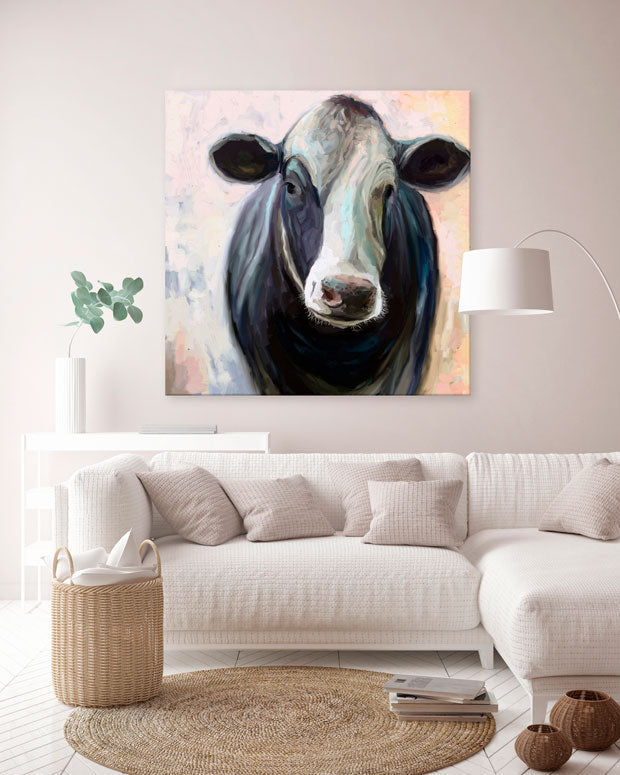 Cow Life 2 Canvas Wall Art - GreenBox Art