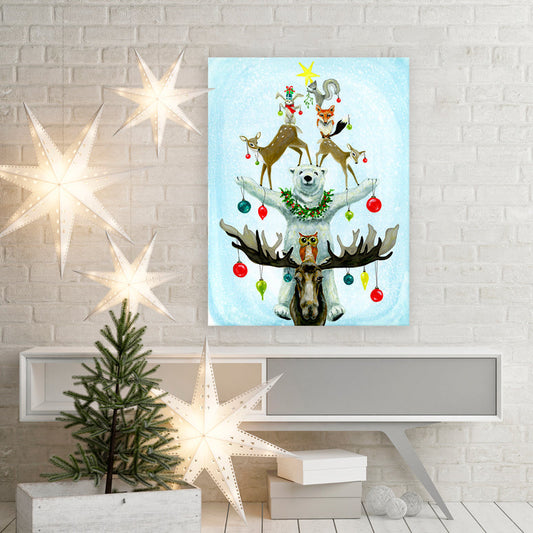 Holiday - Let's All Celebrate Canvas Wall Art