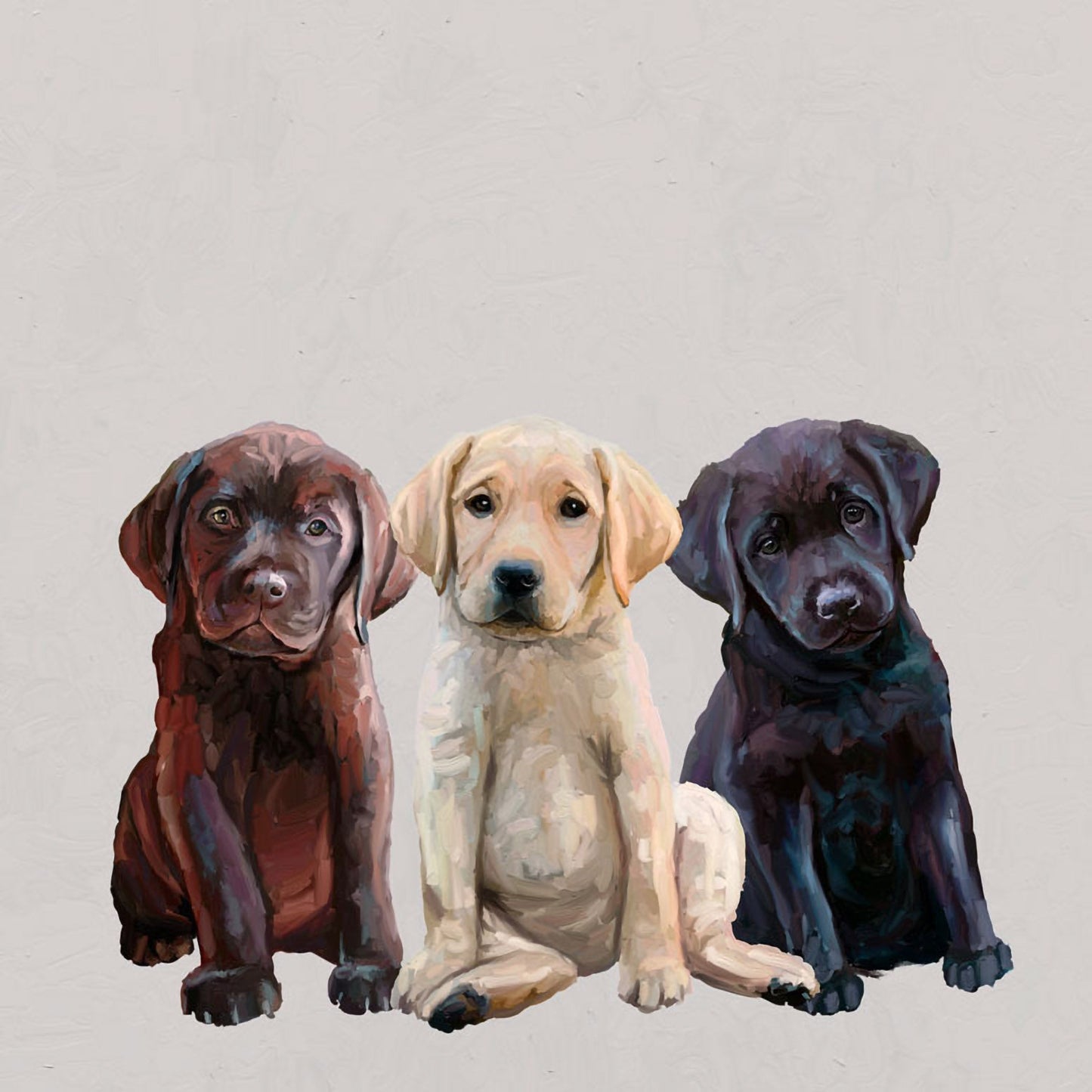 Best Friend - Lab Puppies Canvas Wall Art