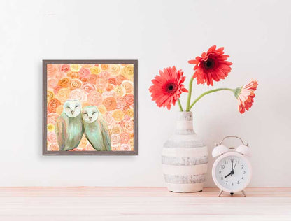 Owl Besties Mini Framed Canvas - GreenBox Art
