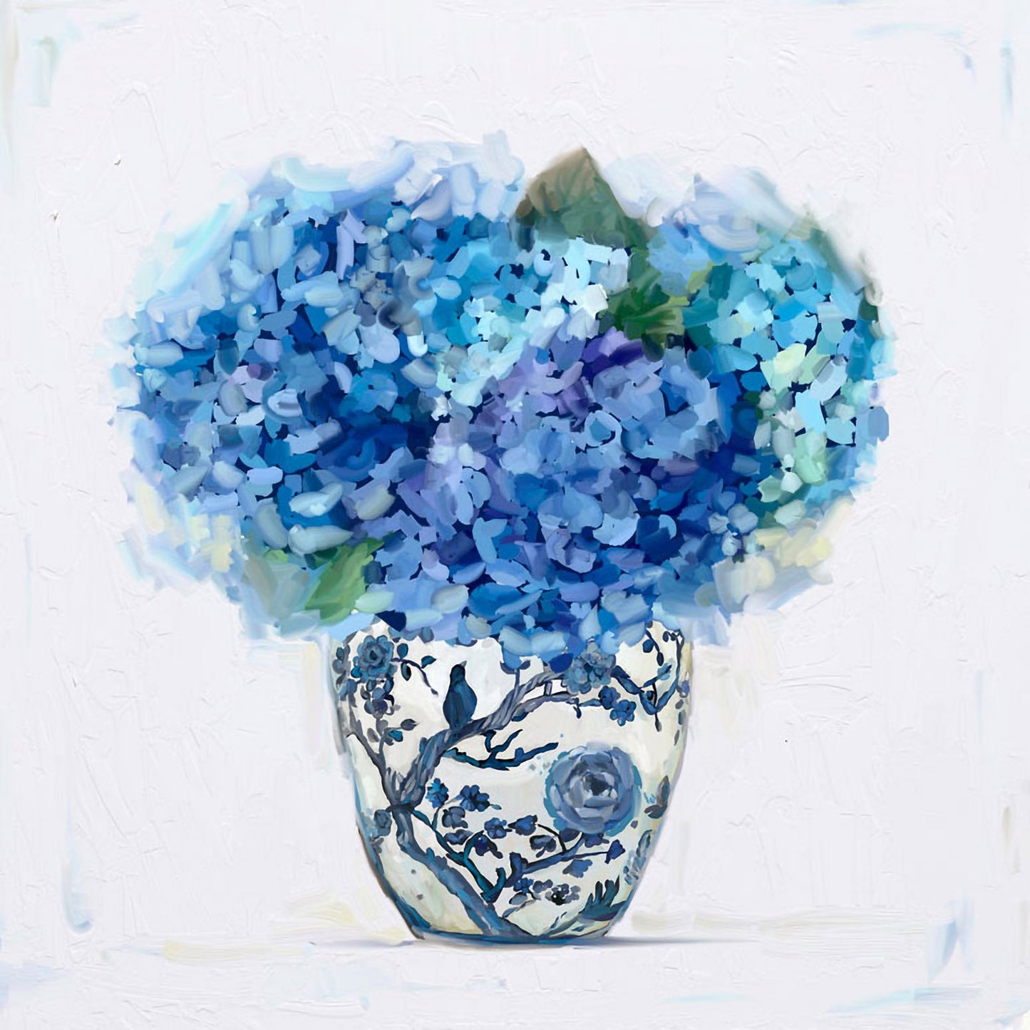 Dreaming In Blue - Hydrangeas Canvas Wall Art