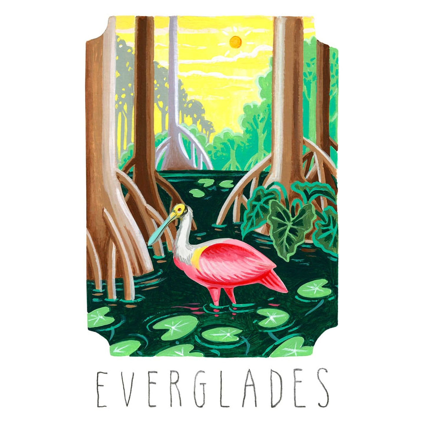 National Parks - Everglades Canvas Wall Art - GreenBox Art