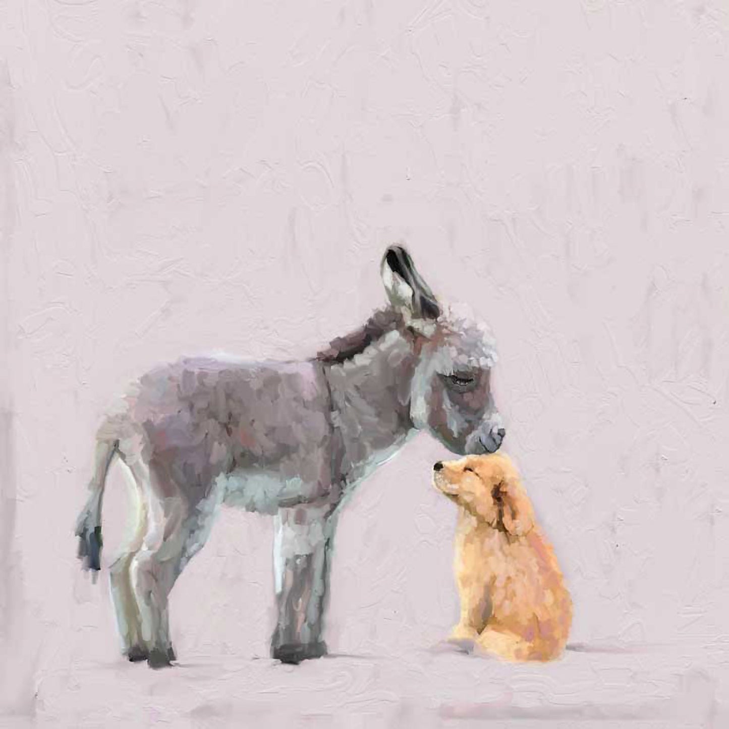 Donkey & Pup Canvas Wall Art - GreenBox Art