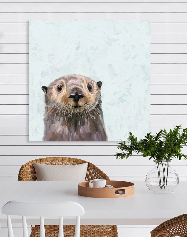 I Spy A Sea Otter Canvas Wall Art
