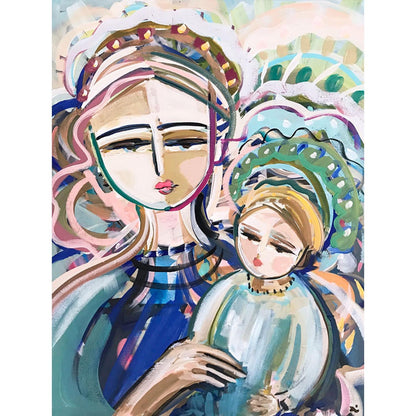 Mother And Child Canvas Wall Art