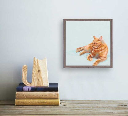 Feline Friends - Gary The Cat Mini Framed Canvas