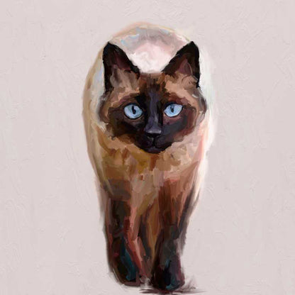 Feline Friends - Siamese Prowl Canvas Wall Art