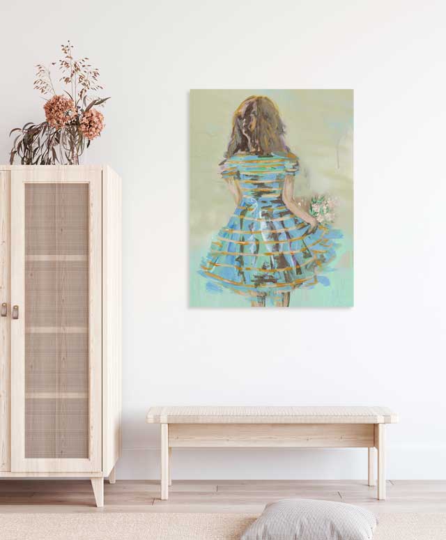 Flower Girl - Spring Air Canvas Wall Art