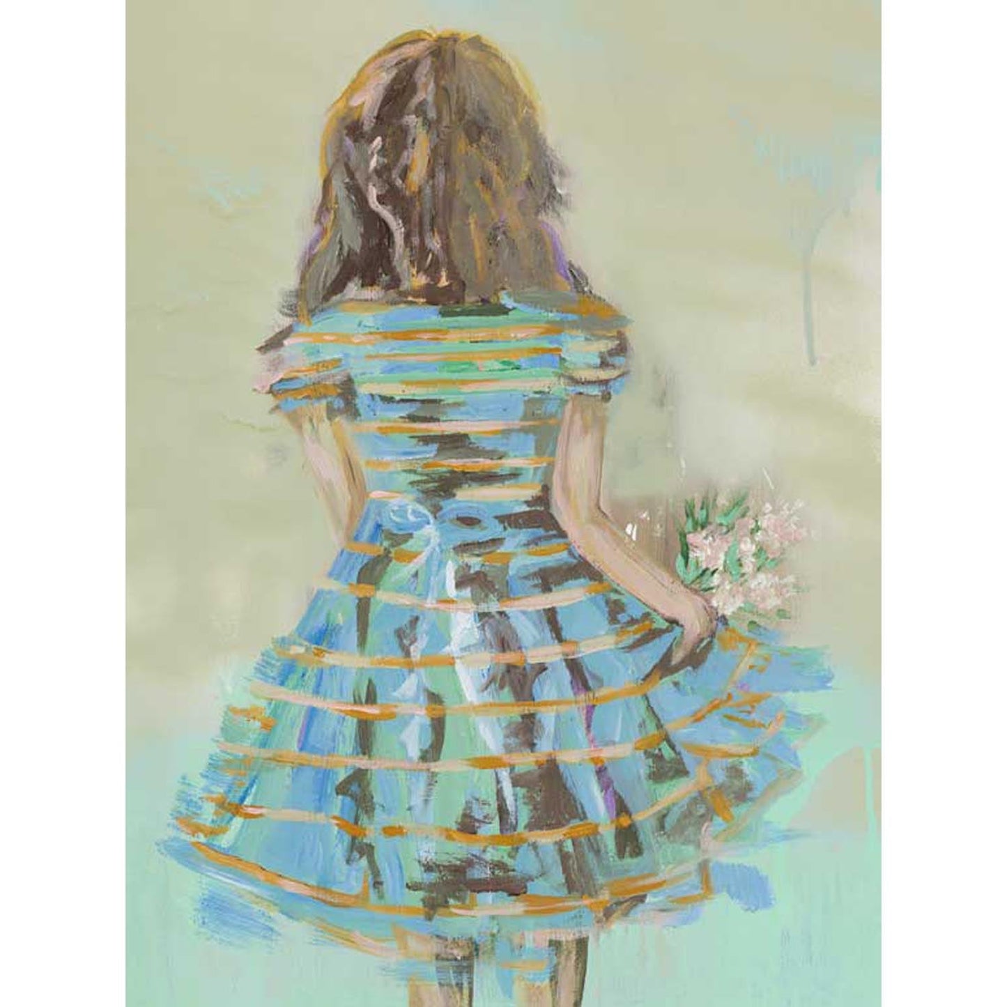 Flower Girl - Spring Air Canvas Wall Art