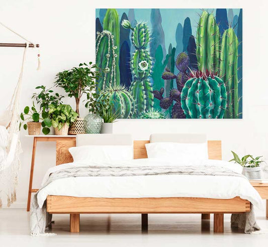 Cactus Jungle Canvas Wall Art