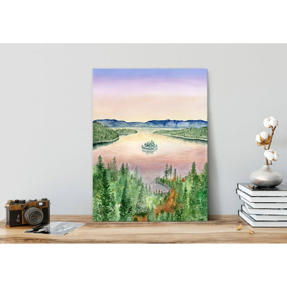 Lovely Landscapes - Lake Tahoe Canvas Wall Art