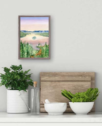 Lovely Landscapes - Lake Tahoe Mini Framed Canvas