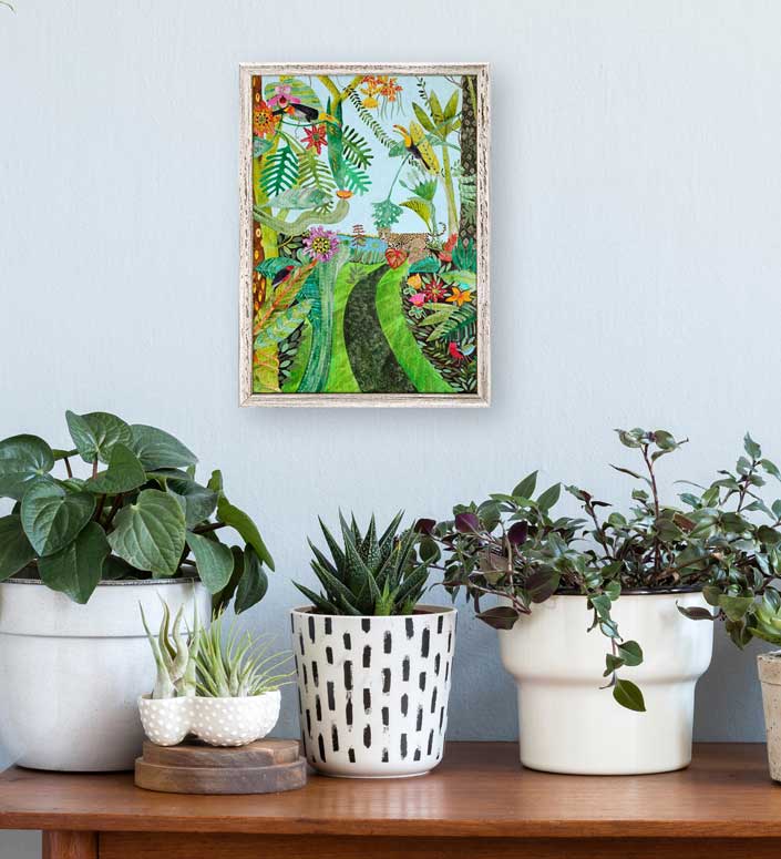 The Greenhouse Mini Framed Canvas - GreenBox Art