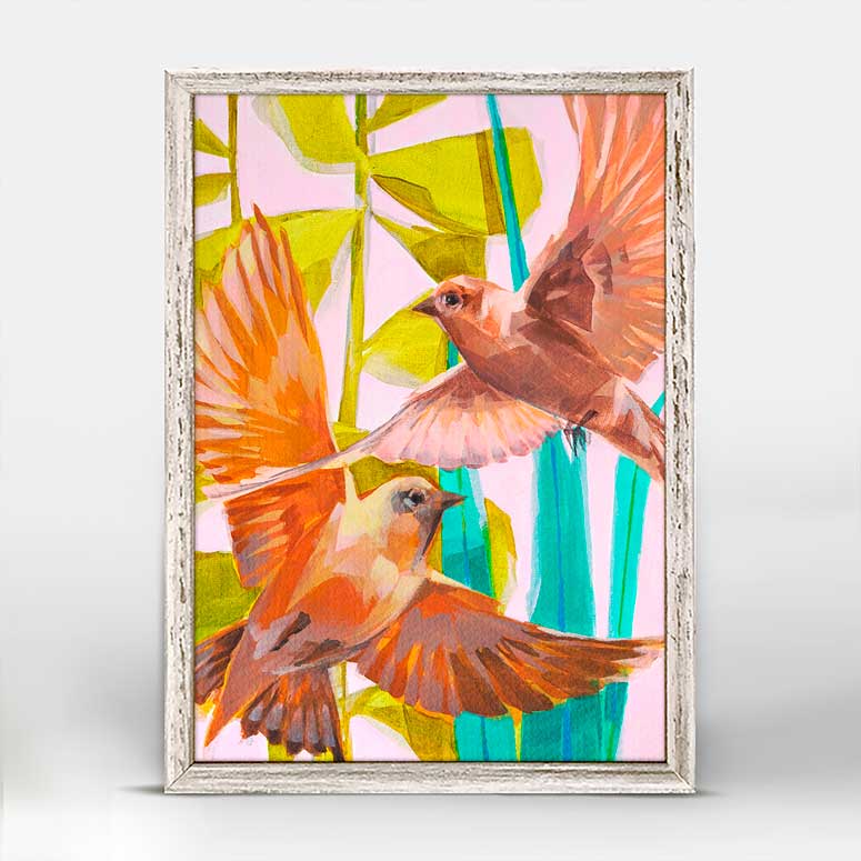 Lovebirds - Trust In Me Mini Framed Canvas - GreenBox Art