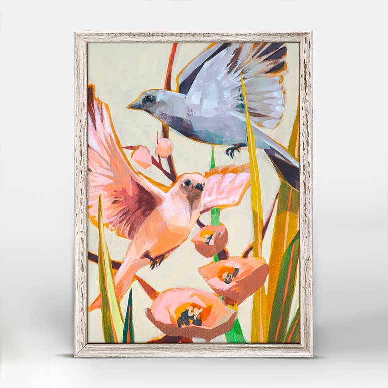 Lovebirds - So This Is Love Mini Framed Canvas - GreenBox Art