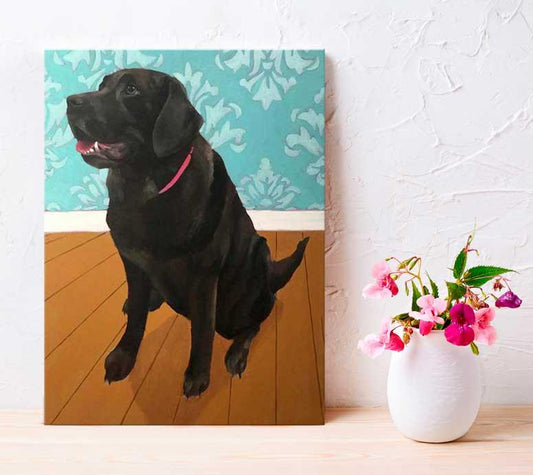 Dog Tales - Mocha Canvas Wall Art - GreenBox Art