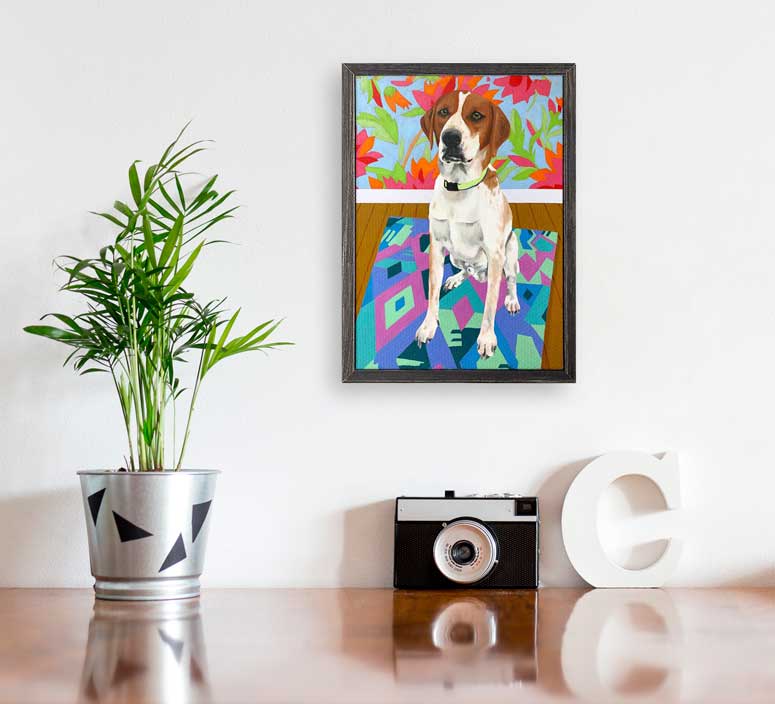 Dog Tales - Porter Mini Framed Canvas - GreenBox Art