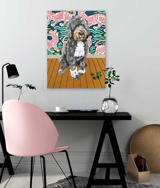 Dog Tales - Winston Canvas Wall Art