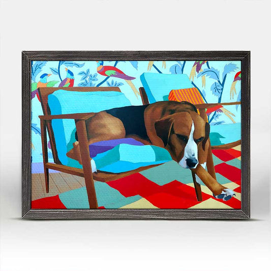 Dog Tales - Lucky 1 Mini Framed Canvas