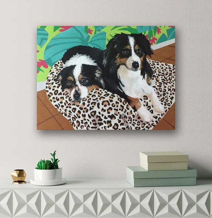 Dog Tales - Remer Canvas Wall Art - GreenBox Art