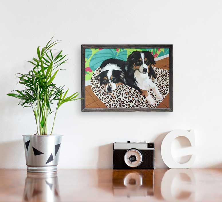 Dog Tales - Remer Mini Framed Canvas