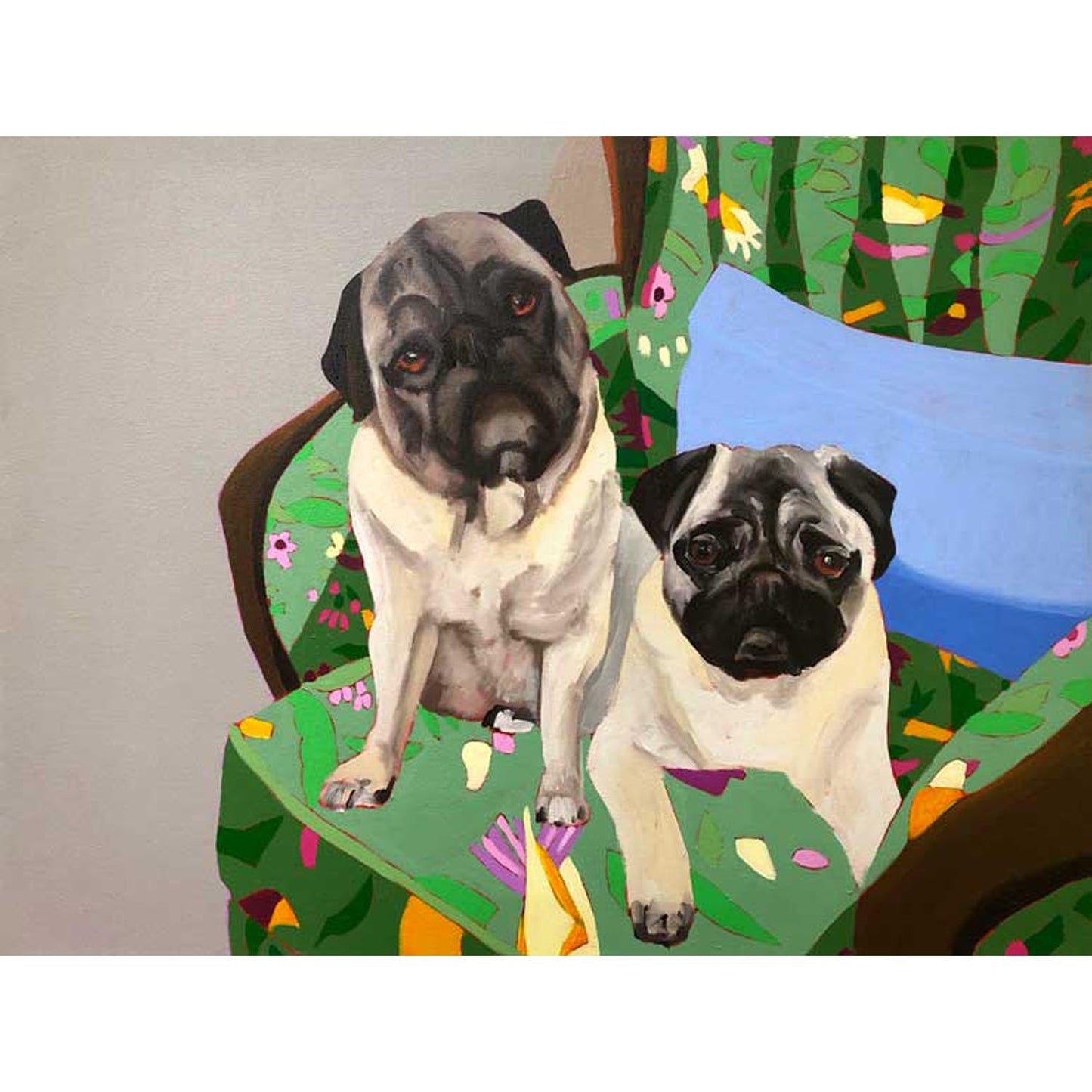 Dog Tales - Saffron And Waldorf Canvas Wall Art