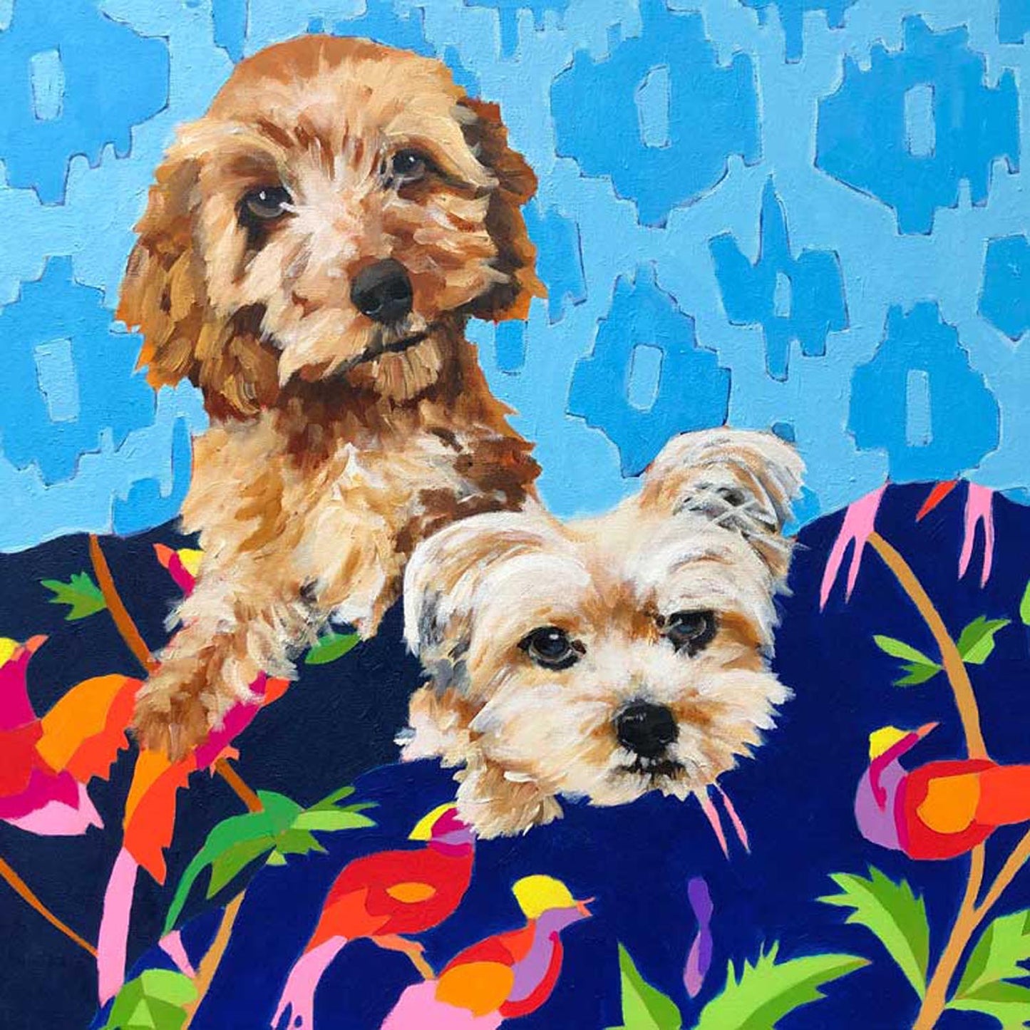 Dog Tales - Josie And Giovanni Canvas Wall Art