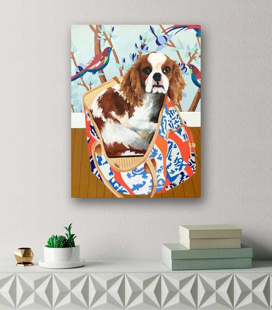 Dog Tales - Louie Canvas Wall Art - GreenBox Art