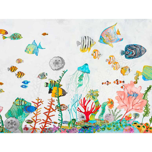 Underwater Garden World Canvas Wall Art