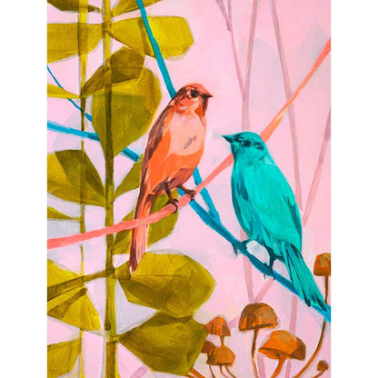 Lovebirds - Only You Canvas Wall Art