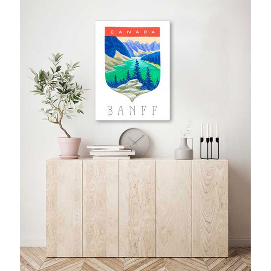 National Parks - Banff Canvas Wall Art - GreenBox Art