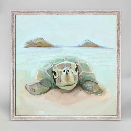 Mokulua Turtle Mini Framed Canvas