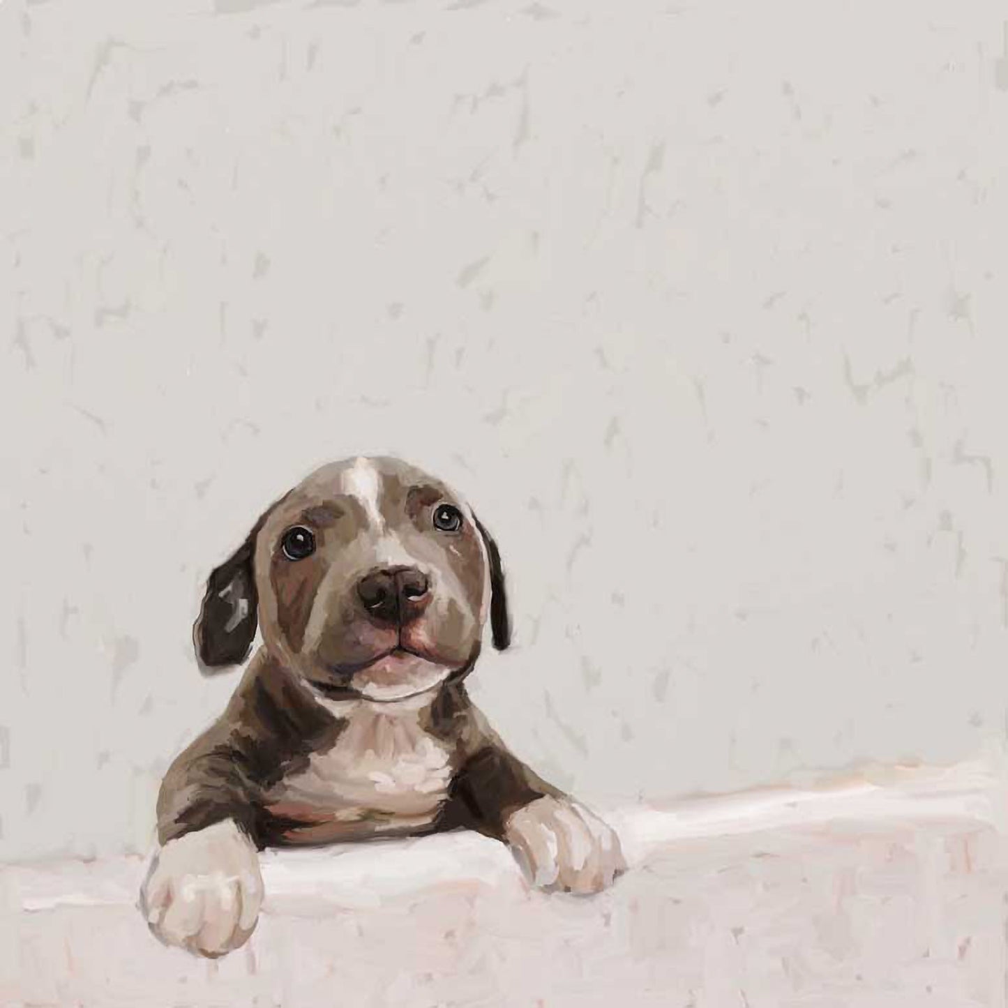 Best Friend - Pit Bull Pup Canvas Wall Art