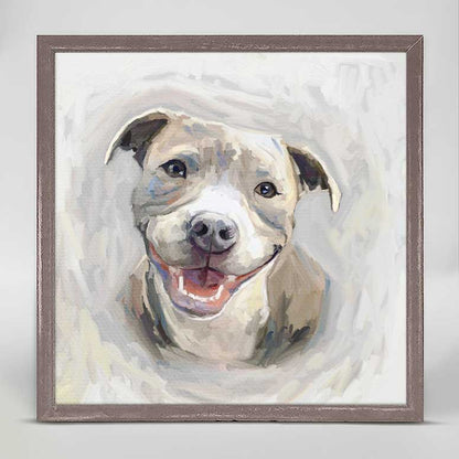Best Friend - Pit Bull 3 Mini Framed Canvas