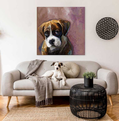 Best Friend - The Look Boxer Canvas Wall Art