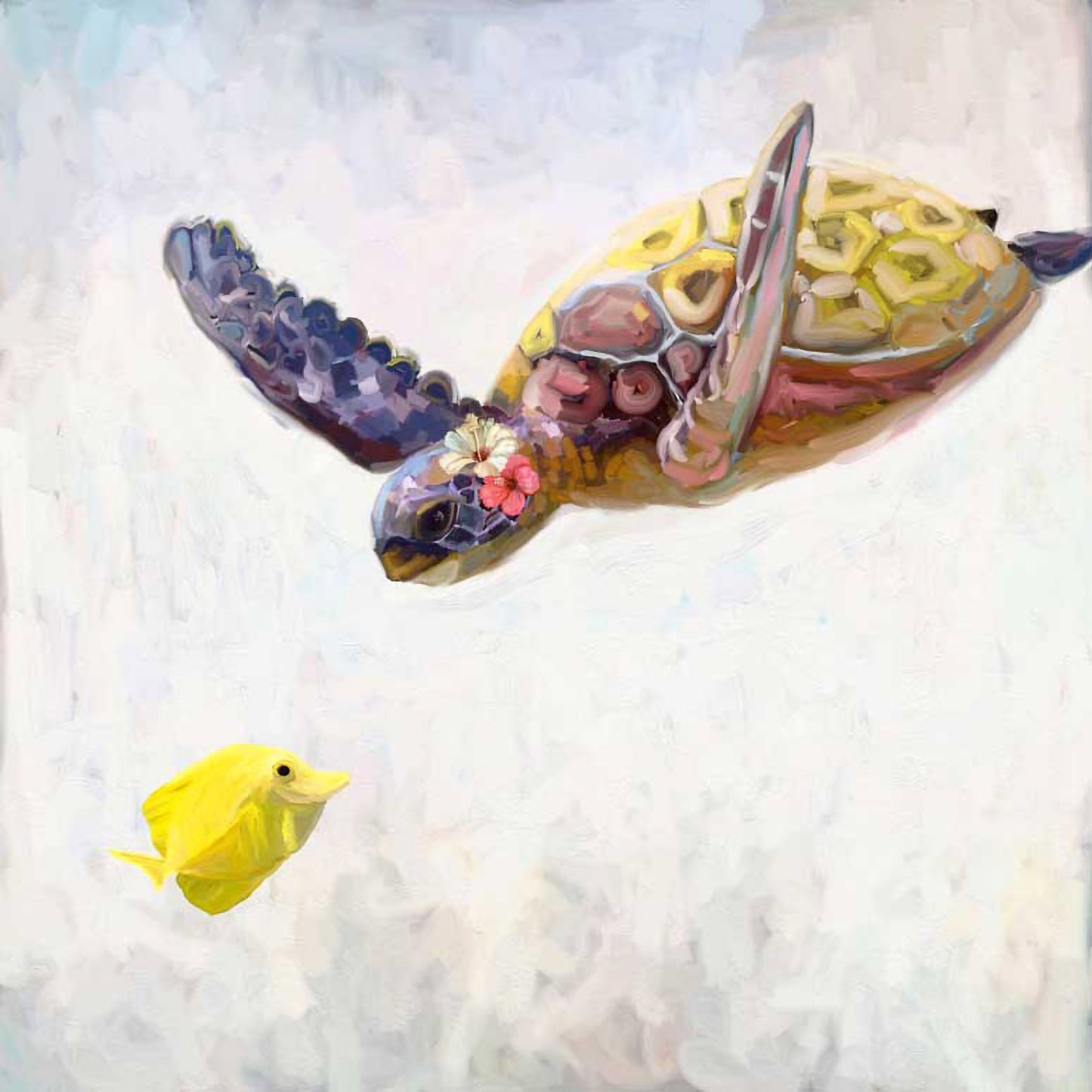 Ms. Turtle And Tang Canvas Wall Art