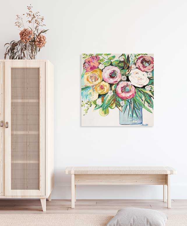 Floral II Canvas Wall Art - GreenBox Art