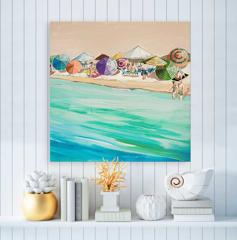 Low Tide Dip Canvas Wall Art