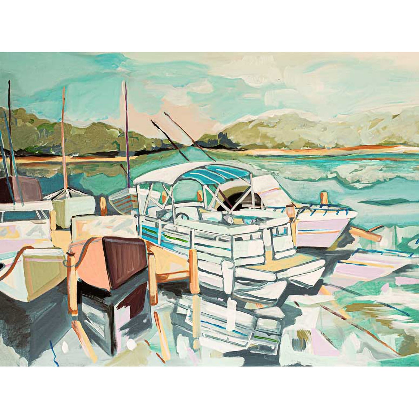 Dockside Canvas Wall Art - GreenBox Art