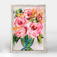 Flowers In Light Pink Mini Framed Canvas