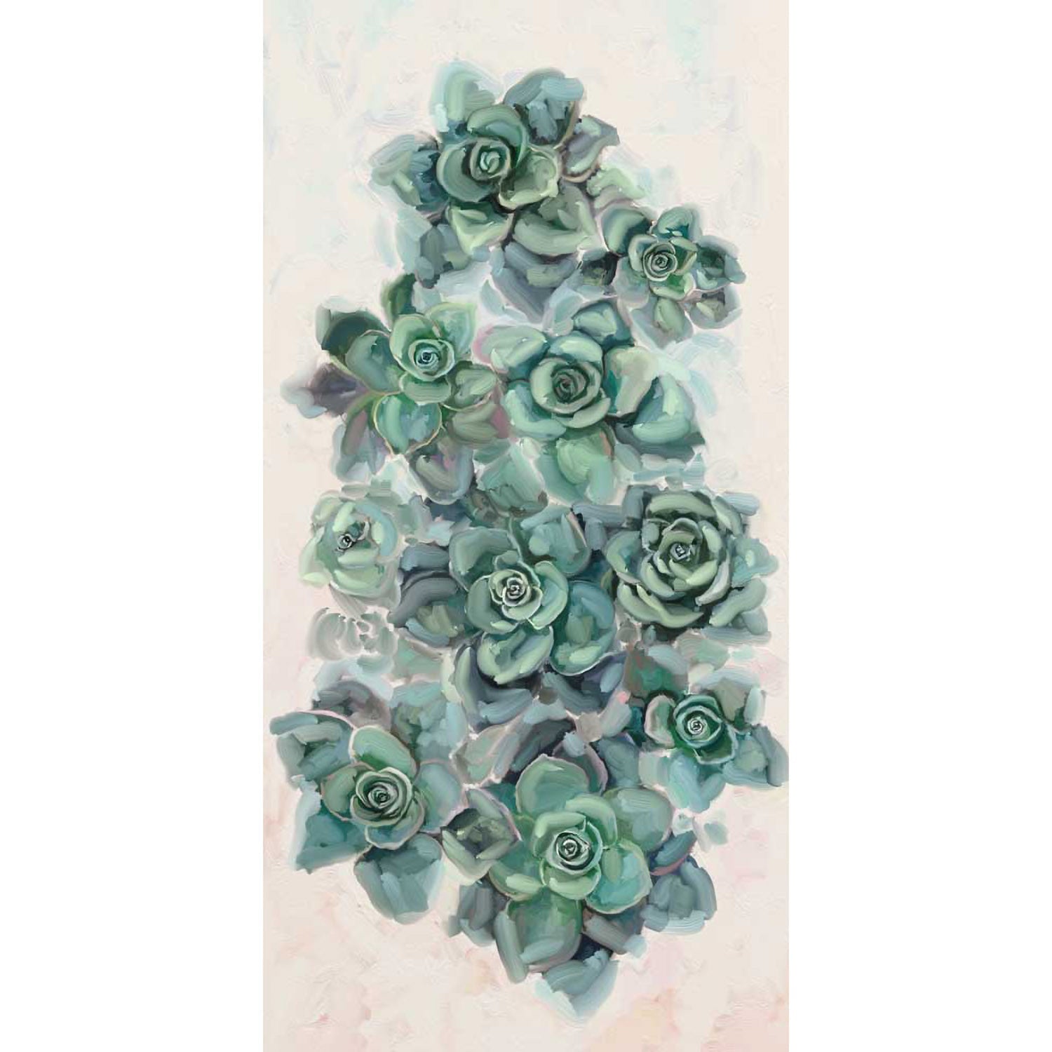 Cactus Garden - Succulent Wall Canvas Wall Art - GreenBox Art