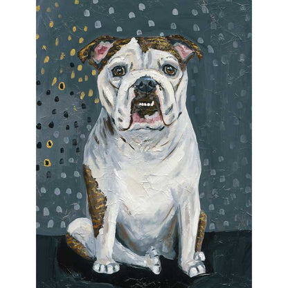 Bulldog Eyes Canvas Wall Art