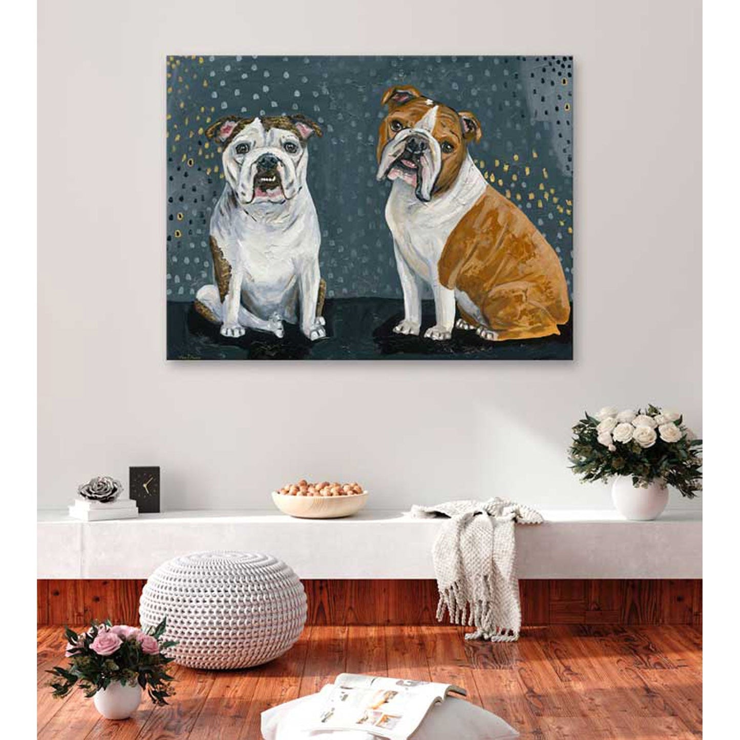 Bulldogs Canvas Wall Art - GreenBox Art