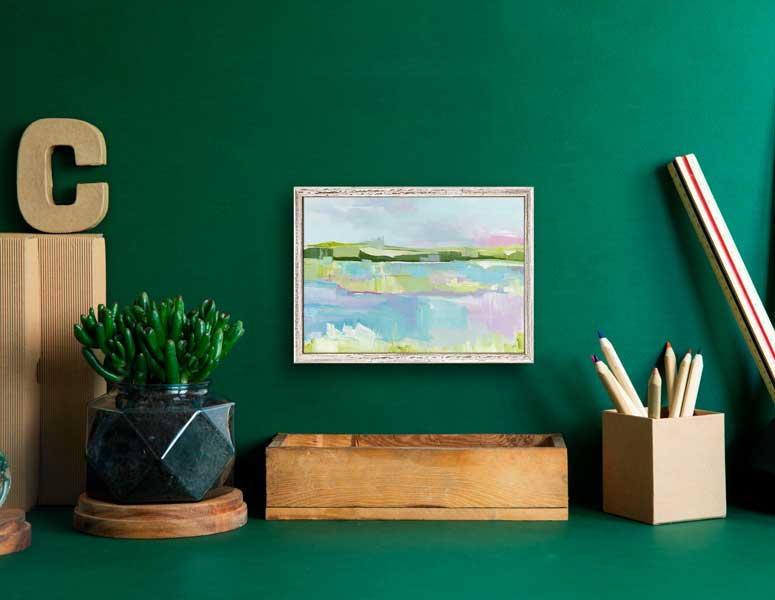 Breeze Landscape 2 Mini Framed Canvas - GreenBox Art