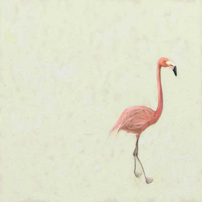 Flamingo Walk Canvas Wall Art - GreenBox Art