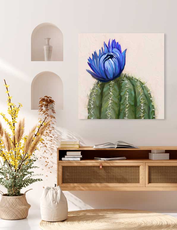 Cactus Garden - Desert Jewel Canvas Wall Art - GreenBox Art