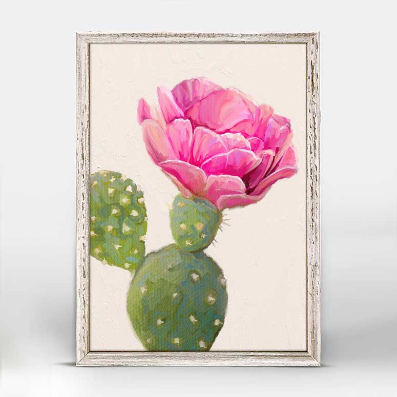Cactus Garden - Big Bold Bloom Mini Framed Canvas