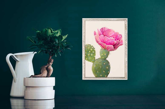 Cactus Garden - Big Bold Bloom Mini Framed Canvas